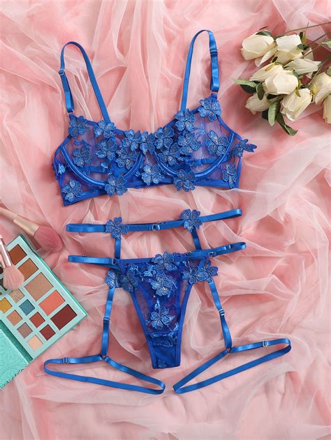 Women's Blue Sexy Lingerie & Intimate Apparel .